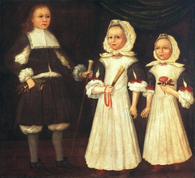 David, Joanna en Abigail Mason door Freake Gibbs Painter